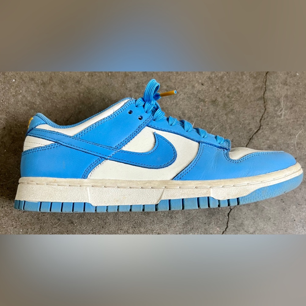 Nike Dunk Low Coast Sail University Gold UNC Blue White Size 8 women’s $350